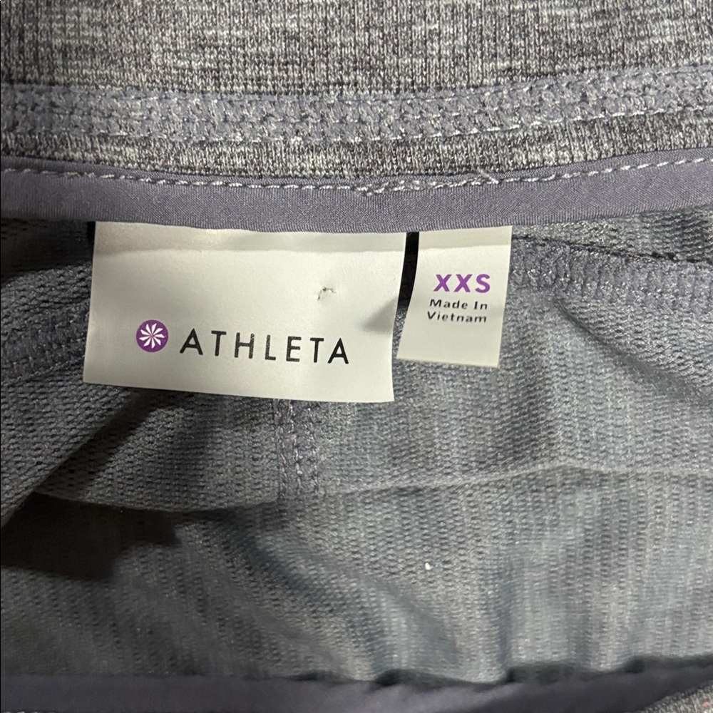 ATHLETA techie terry grey blue mini skirt - Picture 5 of 9